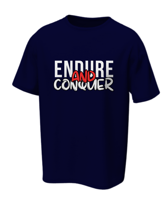 Endure & Conquer Oversized Tee | Motivational Streetwear T-Shirt – Spotter House