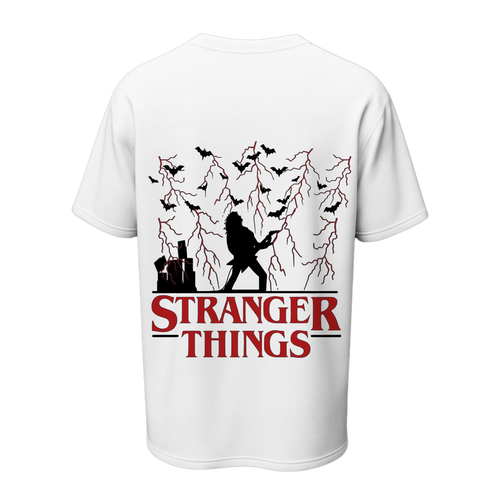 Stranger Things Eddie Munson Oversized Tee | Upside Down Guitar Scene – Spotter House