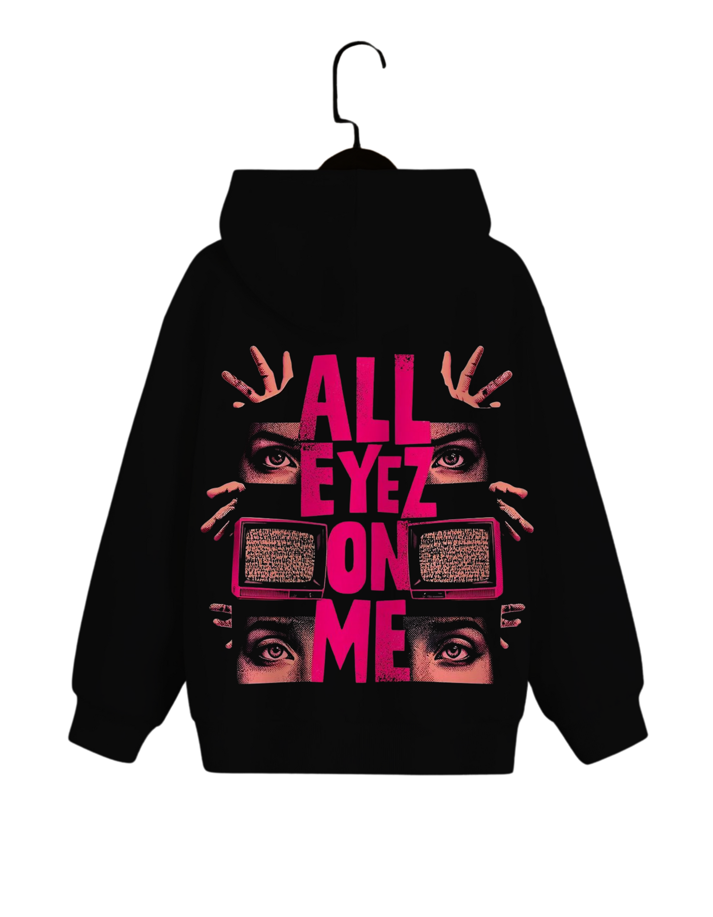 All Eyez On Me Hoodie | Neon Streetcore Graphic Hoodie – Spotter House