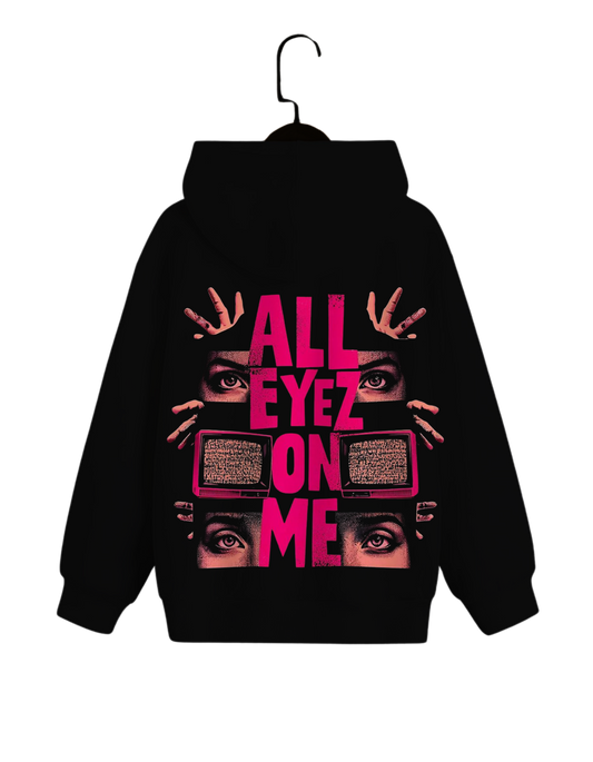 All Eyez On Me Hoodie | Neon Streetcore Graphic Hoodie – Spotter House