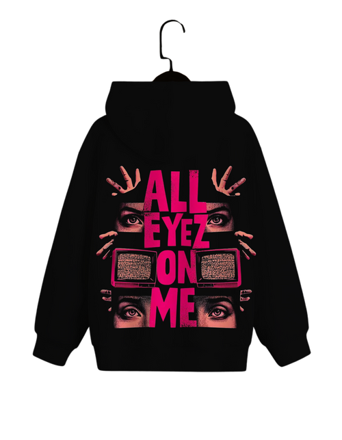 All Eyez On Me Hoodie | Neon Streetcore Graphic Hoodie – Spotter House