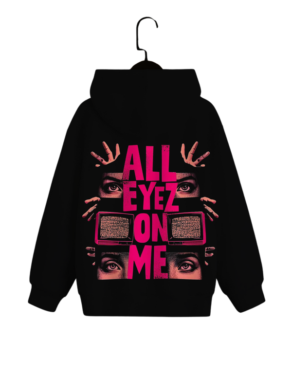 All Eyez On Me Hoodie | Neon Streetcore Graphic Hoodie – Spotter House