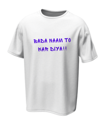 Bada Naam Oversized Tee | Funny Hindi Quote Streetwear – Spotter House
