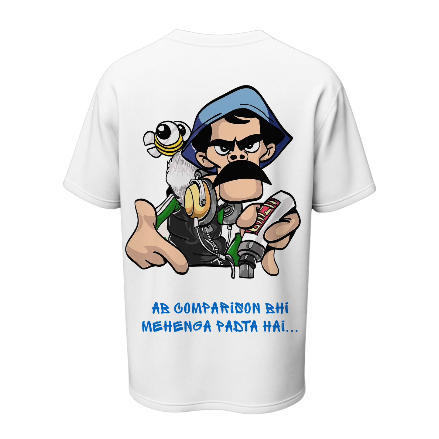 Bada Naam Oversized Tee | Funny Hindi Quote Streetwear – Spotter House