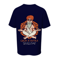 Calm-A-Sutra Oversized Tee | Funny Yogi Quote Streetwear – Spotter House