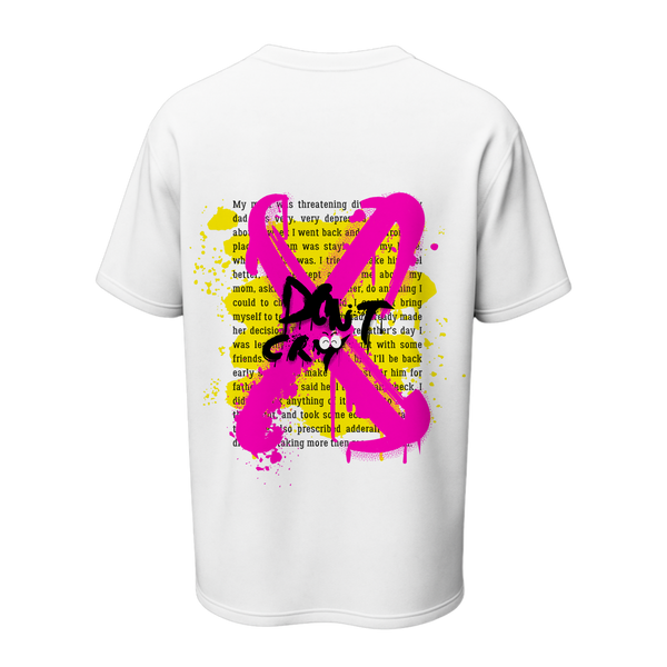 DON’T CRY Oversized Tee | Neon Graffiti Streetwear T-Shirt – Spotter House