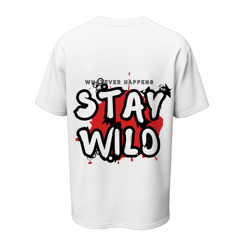Stay Wild Oversized Tee | Graffiti Streetwear T-Shirt – Spotter House